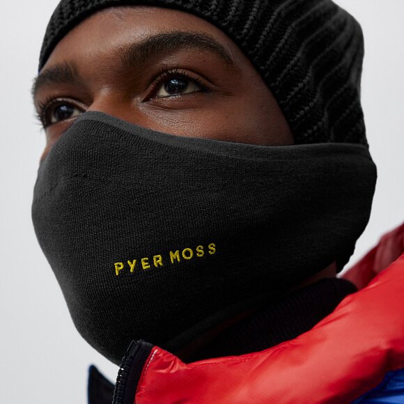 Canada Goose & Pyler Moss Merino Wool Balaclava/Toque Black w Gold Logo NEW - Picture 12 of 13